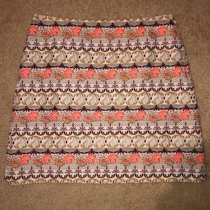 LOFT Multi-color Shift Skirt